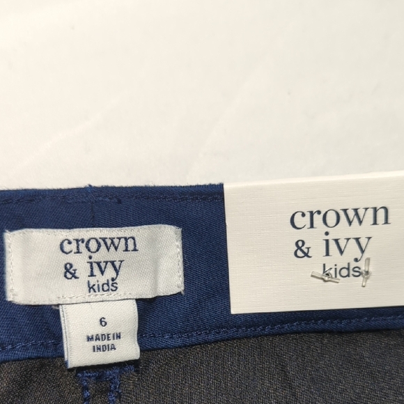 Crown & Ivy Deep Blue Pants Size 6 Kids , New With Tags!! Amazing Quality!!! - Picture 5 of 12